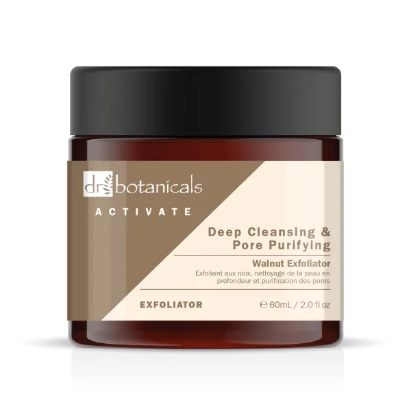 Dr Botanicals Activate Deep Cleansing & Pore Purifying Walnut Exfoliator 60ml - Multi