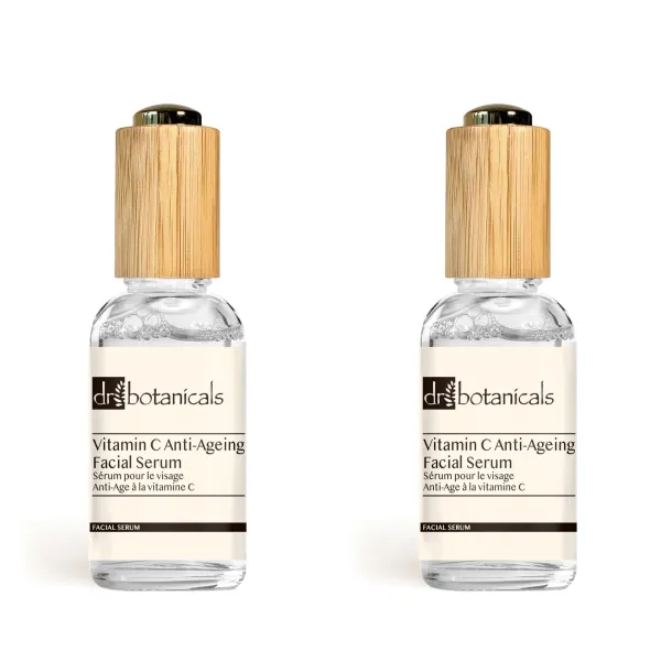 Dr Botanicals Vitamin C Anti-Ageing Facial Serum 30ml x Duo Pack - White