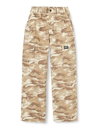 Dr Denim Men's Calder Cargo Pants, Taupe Camo, XS