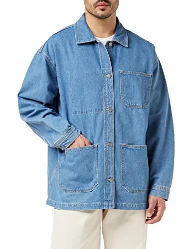 Dr Denim Men's Niko Worker Jacket, Pebble Light Retro, S