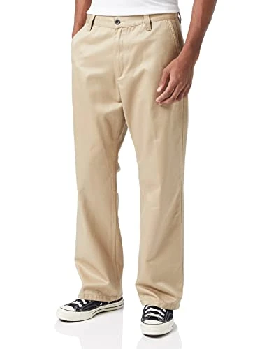 Dr Denim Men's Omar Crease Pants, Light Khaki, 30/34