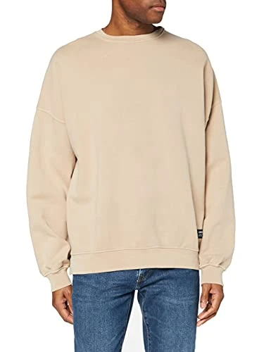 Dr Denim Men's Philly Sweatshirt, Washed Doe, L