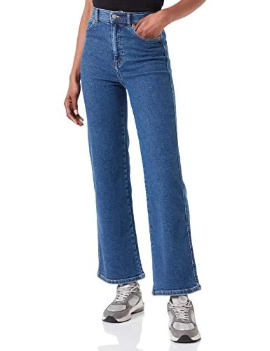 Dr Denim Women's Moxy Straight Jeans, Cape Dark Plain, XL/34