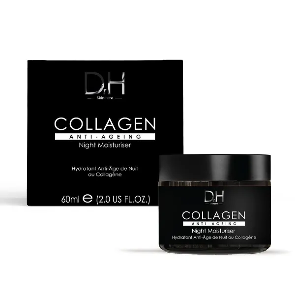 Dr H Collagen Anti-Ageing Night Moisturiser 60ml - Transparent