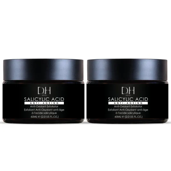 Dr H Salicylic Acid Anti-Ageing Exfoliator 60ml x Duo Pack - White