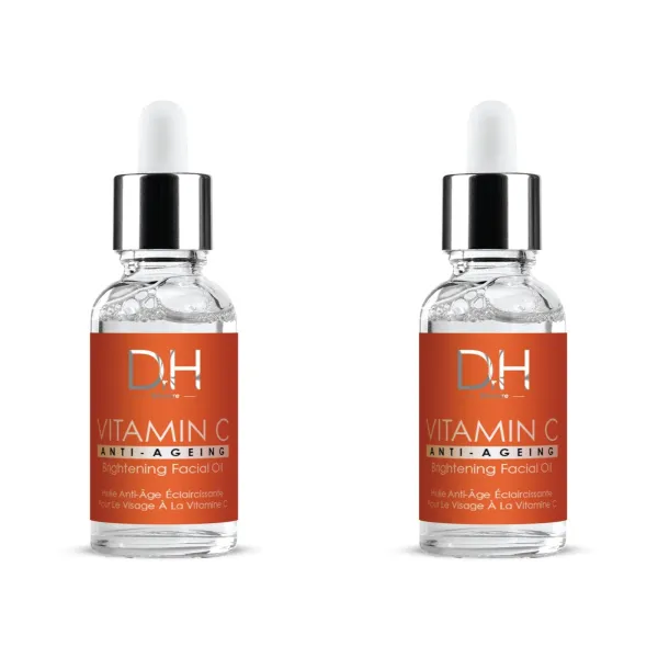 Dr H Vitamin C Brightening Oil Facial Oil 30ml x Duo Pack - White
