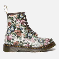 Dr Martens Womens 1460 Floral-Print Leather Eye Boots - Multi