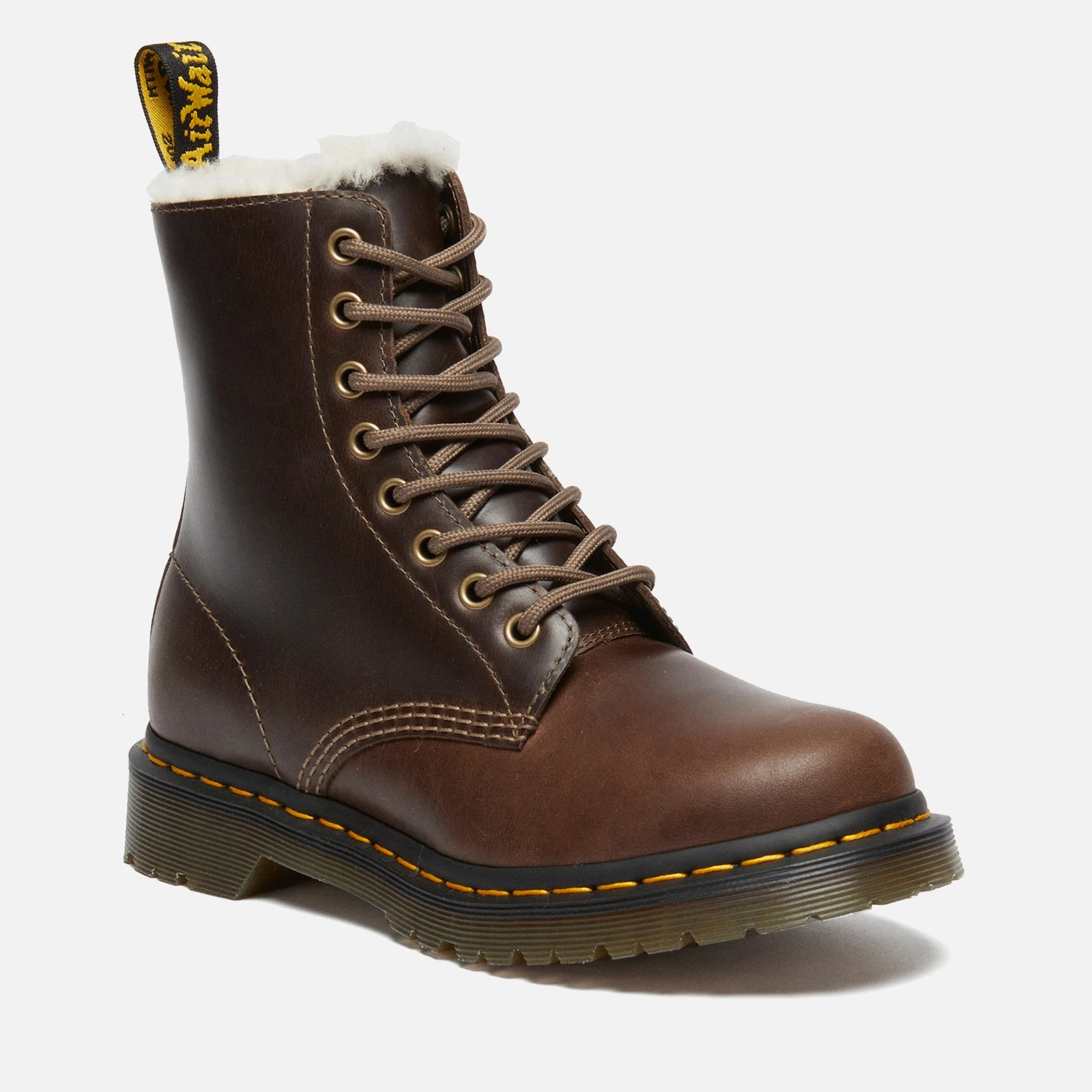 Dr Martens Womens 1460 Pascal Serena Leather Boots - Brown