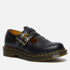 Dr Martens Womens 8065 Leather Mary-Jane Shoes - UK - Black
