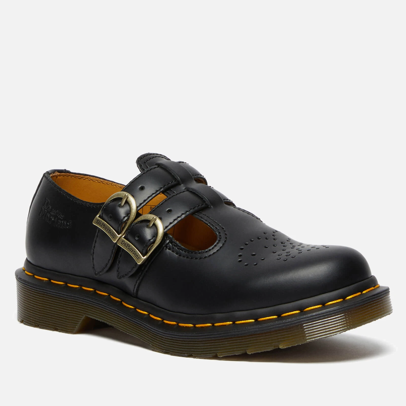 Dr Martens Womens 8065 Leather Mary-Jane Shoes - UK - Black