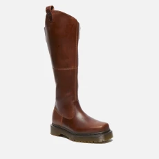 Dr Martens Womens Amaayah Hi Bex Leather Knee High Boots - Tan
