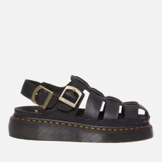 Dr Martens Womens Archive Fisherman Leather Sandals - Black