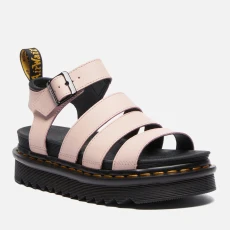 Dr Martens Womens Blaire Leather Strappy Sandals - UK - Pink