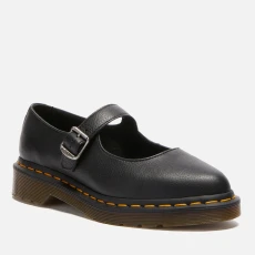 Dr Martens Womens Elphie Leather Mary Jane Shoes - Black
