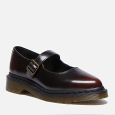 Dr Martens Womens Elphie Leather Mary Jane Shoes - Red