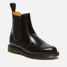 Dr Martens Womens Flora Leather Chelsea Boots - Red