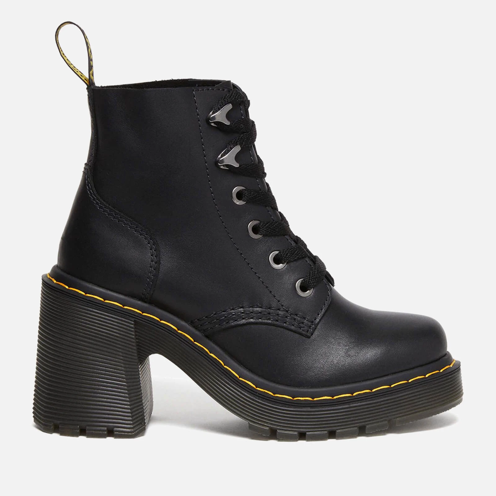 Dr Martens Womens Jesy Leather Heeled Boots - UK - Black