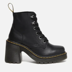 Dr Martens Womens Jesy Leather Heeled Boots - Black