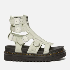 Dr Martens Womens Olson Leather Gladiator Sandals - UK - Green