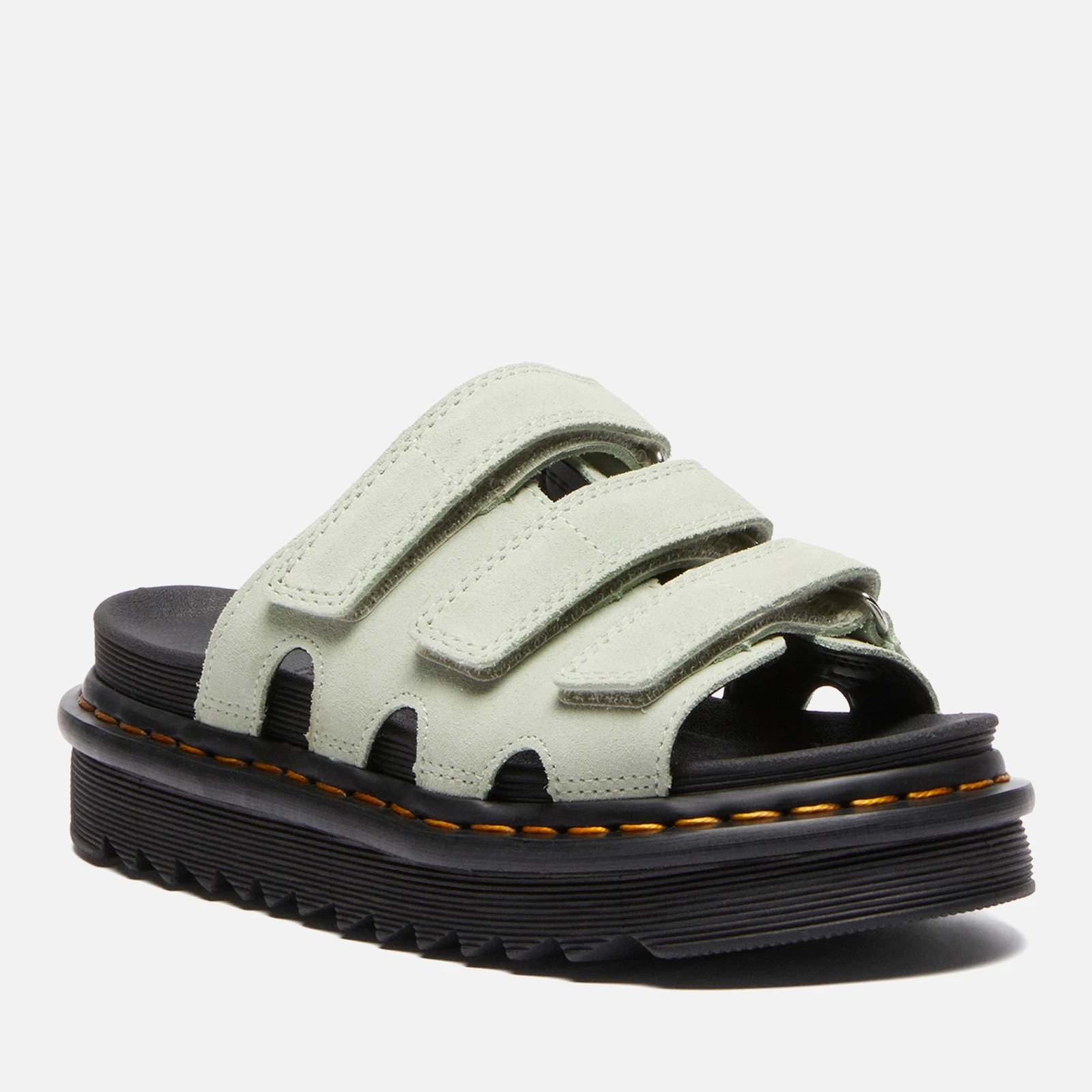 Dr Martens Womens Raine Suede Slide Sandals - UK - Green