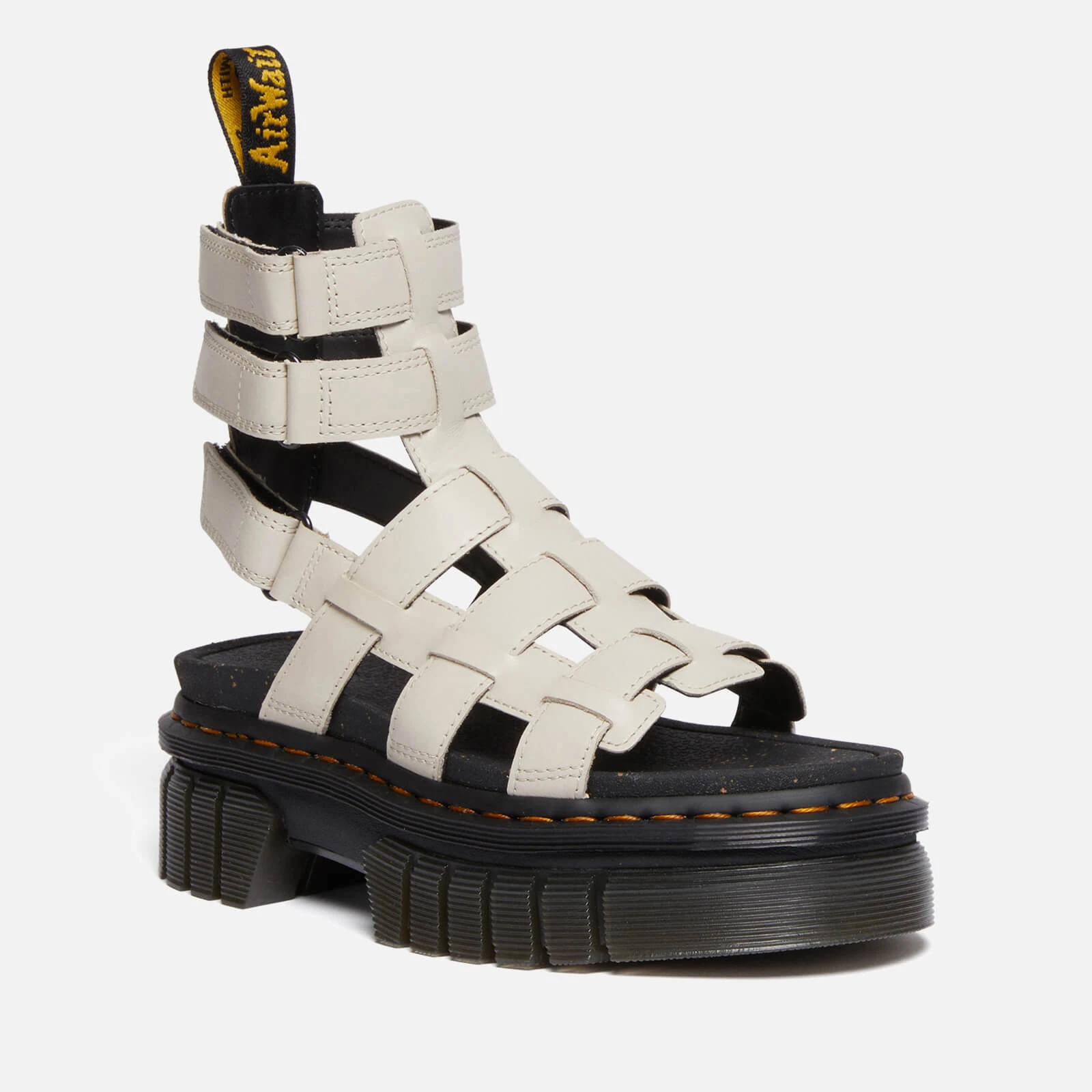 Dr Martens Womens Ricki Leather Gladiator Sandals - Grey
