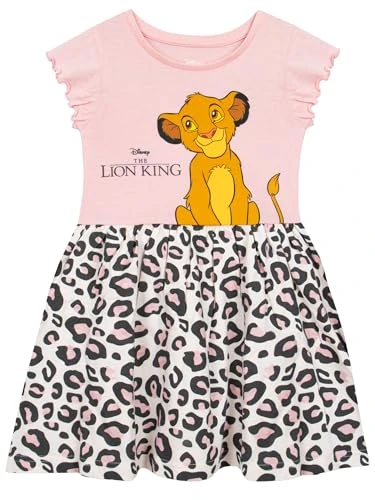 Dress | The Lion King Girls Dress | Summer Girls' Dresses | Official Lion King Merchandise | Pink 18-24 Months