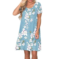 Dresses for Women 2023 V Neck Floral Print Ladies Dress Womens Summer Wrap Dress Ladies Casual Ruffle Short Sleeve Dresses Vintage Tie Dye Sale Clearance