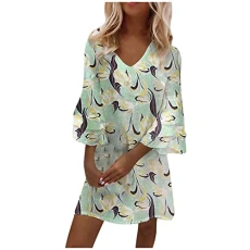 Dresses for Women Cocktail Dress for Women Women Retro V Neck Spaghetti Dress a Line Lace Dresses Cocktail Long Maxi Dresses Hollow Cut Tie Up RuchedDress Streetwear,Cyan,L