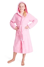 Dressing Gown For Girls, Hooded Super Soft Kids Dressing Gowns in Purple Pink, Fluffy Fleece Robe With Belt, Gifts For Girls Teenagers Age 5-14 (Pink, 13/14 years) Dressing Gown For Girls, Hooded Super Soft Kids Dressing Gowns in Purple Pink, Fluffy Fleece Robe With Belt, Gifts For Girls Teenagers Age 5-14 (Pink, 13/14 years)