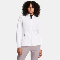 Drive Pro Hybrid Womens Full-Zip Jacket White / Metallic Silver