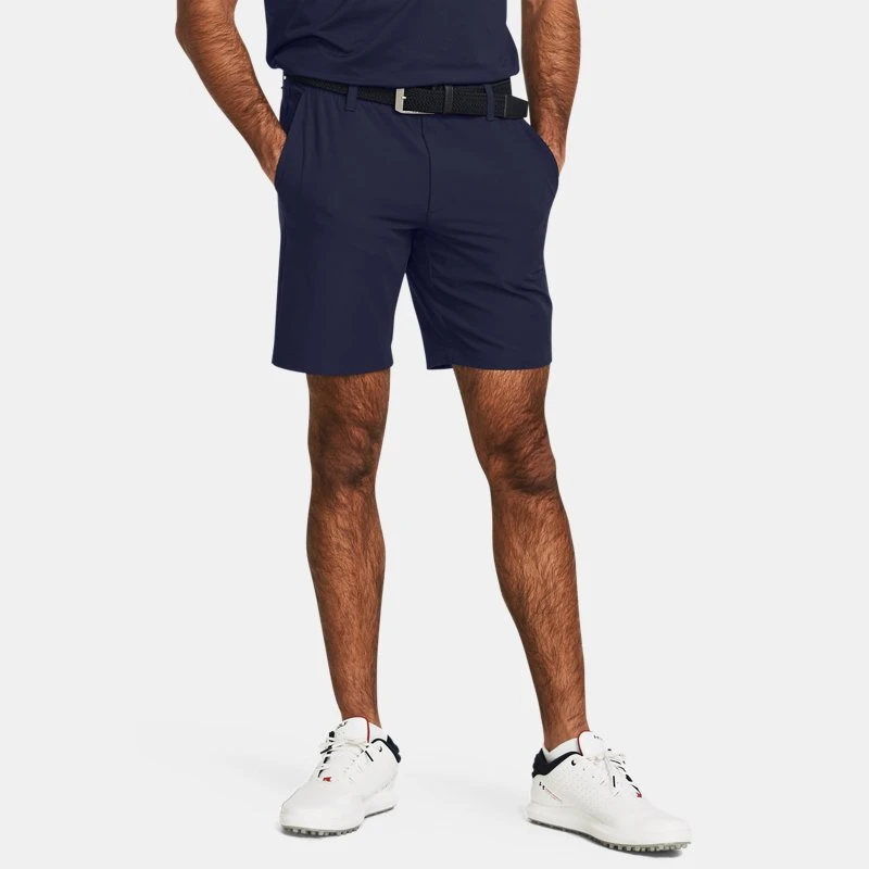 Drive Tapered Mens Shorts Midnight Navy / Halo Gray Blue