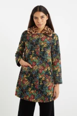 Dryden Flower Mix Jacquard Coat