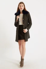 Dryden Warwick Check Coat - A-Line 2