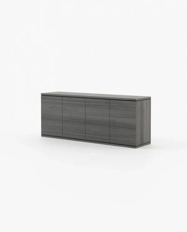 DUANE Set of Chest of Drawers Grey Eucalyptus Veneer Matte