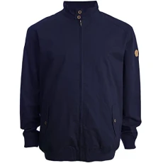 Duke Mens Windsor Big Tall Bomber Jacket - Navy - 4XL Duke Mens Windsor Big Tall Bomber Jacket - Navy - 4XL