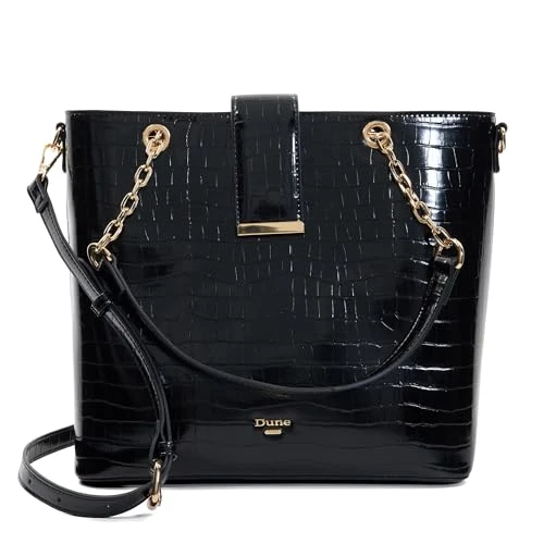 Dune DAIMEN Croc-Effect Tote One Size Shoulder Bag