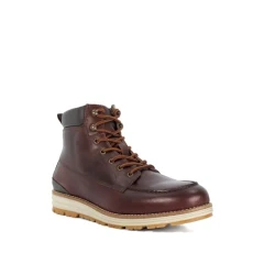 Dune Mens Cillian Leather Wedge Hiker Boots Size UK 8 Flat Heel Dune Mens Cillian Leather Wedge Hiker Boots Size UK 8 Flat Heel