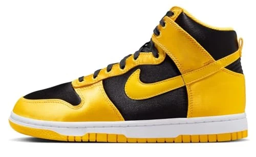 Dunk HIGH Womens Fashion Trainers in Black Yellow - 6 UK