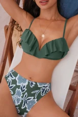 Dusty Blooms Floral Bikini Set - Eucalyptus