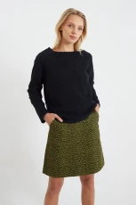 Dylan Animal Print Mini Skirt - Green