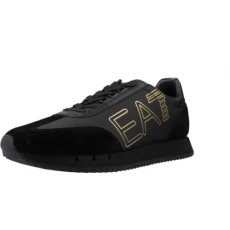 EA7 Men Vintage Sneakers Black - Gold 6.5 UK EA7 Men Vintage Sneakers Black - Gold 6.5 UK