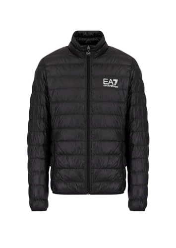 EA7 Packable Core Identity Men's Down Jacket – 8NPB01 (4XL, Black/Silver Logo), Black