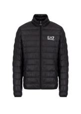 EA7 Packable Core Identity Men's Down Jacket – 8NPB01 (4XL, Black/Silver Logo), Black