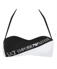 EA7  Women's 2-Piece Bikini Set, black / white, S