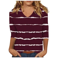Early 2024 Long Tops to Wear with Leggings Tee Shirts for Women UK Two Piece Tshirts Women UK Linen Bikini Set Plus Size Tops Leopard Print Top Deals-Wine-4XL