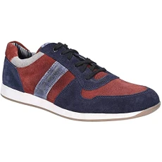 Eclipse Suede Trainers in Navy and Bordeaux 7 UK Eclipse Suede Trainers in Navy and Bordeaux 7 UK