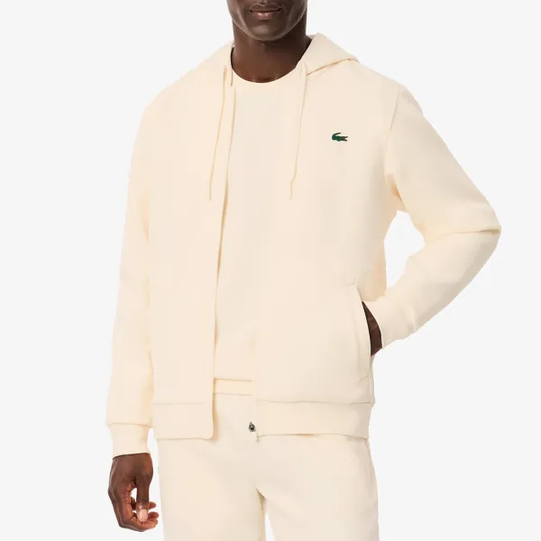 Ecru Zip Through Hoodie - Multi