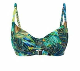 Eden Women’s Underwired Bikini with Lined Soft Cups Swimwear Beach Dress (Multi, Size 32F)