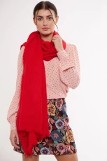 Edie Lightweight Scarf - Red
