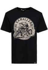 EL Caballero Men's T-Shirt with Crew Neck, Short Sleeve, Regular Fit, EL Caballero, black, 4XL